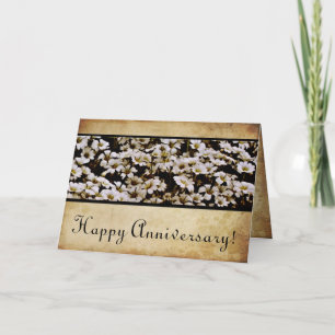 Tarjeta Aniversario feliz aumentado de Dasies