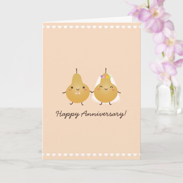 Tarjeta Aniversario feliz de la pareja Personalizado Perfe (Orquídea)