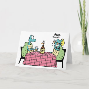 Tarjeta Aniversario feliz de la tortuga del pantano