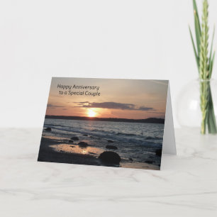 Tarjeta Aniversario feliz de una pareja especial