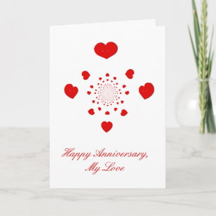 Tarjeta Aniversario feliz, mi amor