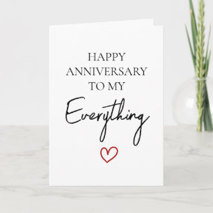 Tarjeta Aniversario feliz romántico lindo mi amor Minimali
