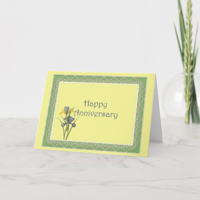 Tarjeta Aniversario holandés de Iris (Anverso)