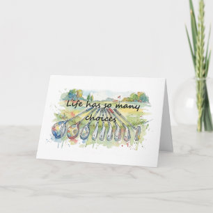 Tarjeta Aniversario Humor Golf Golf Quote Elecciones de la