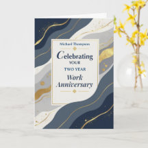 Aniversario Laboral del Empleado Año Personalizado