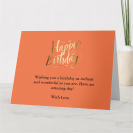 Tarjeta Aniversario luminoso y alegre