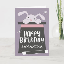 Tarjeta Aniversario mágico niños magos feliz cumpleaños