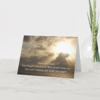 Tarjeta Aniversario - mamá y papá, usted me enseñó a uno