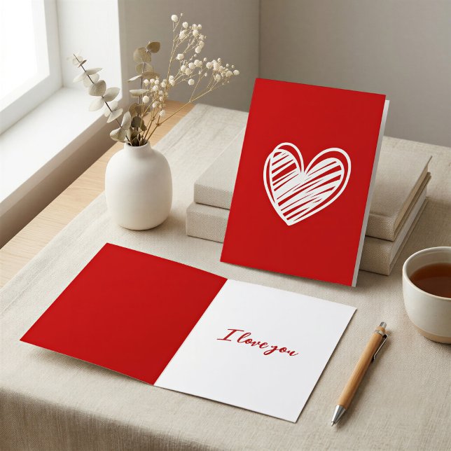 Tarjeta Aniversario moderno lindo Día de San Valentín de c (Subido por el creador)