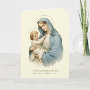 Tarjeta Aniversario Muerte Ser Querido María Jesús