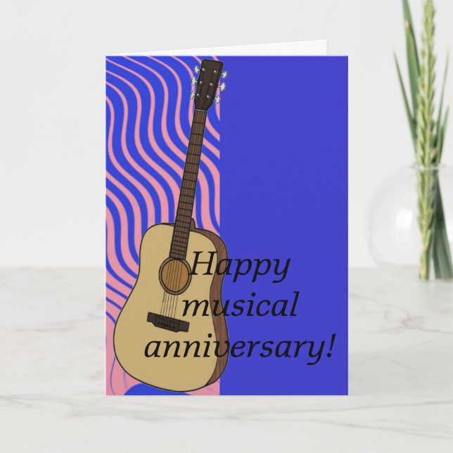 Tarjeta Aniversario musical (Anverso)