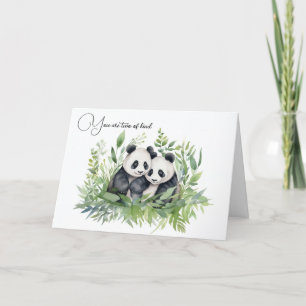 Tarjeta Aniversario Panda Bears
