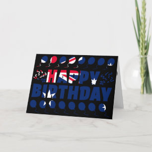 Tarjeta Aniversario patriótico de la bandera de Australia