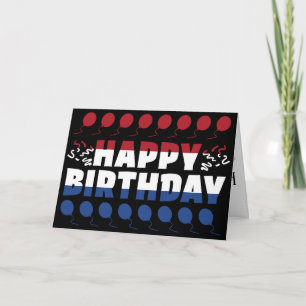 Tarjeta Aniversario patriótico de la bandera de los Países