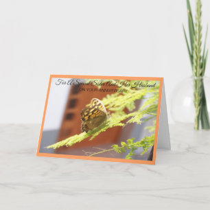 Tarjeta Aniversario personalizado de la hermana mariposa