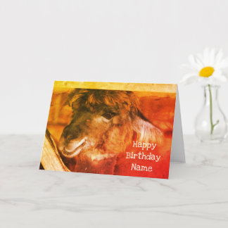 Tarjeta Aniversario personalizado del arte animal de Cutey