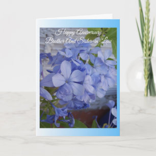 Tarjeta Aniversario Personalizado Hermano y Esposa Plumbag