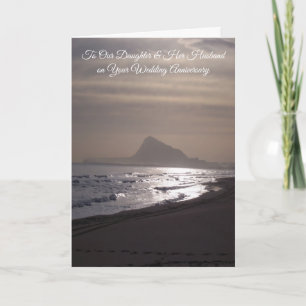 Tarjeta Aniversario Personalizado Hija Esposo Amanecer