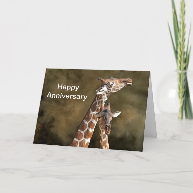 Tarjeta Aniversario personalizado Snuggle Ca de los pares (Anverso)