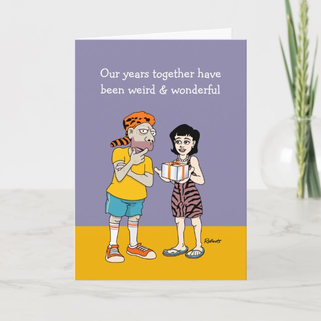 Tarjeta Aniversario raro y maravilloso (Anverso)
