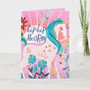 Tarjeta Aniversario rosa de la edad personalizada de Rainb