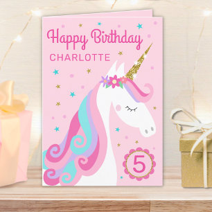 Tarjeta Aniversario rosa de la edad personalizada de Rainb
