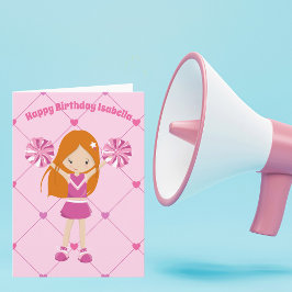 Tarjeta Aniversario rosa del Personalizado del animador de