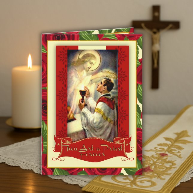Tarjeta Aniversario Sacerdotal Ordenación Sacerdotal Jesús (Subido por el creador)