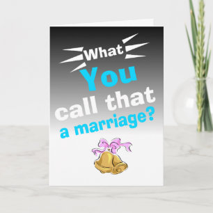 Tarjeta Aniversario sarcástico de boda feliz