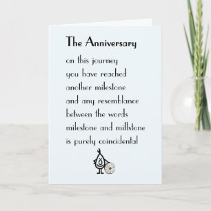 Tarjeta Aniversario - Un poema divertido de aniversario