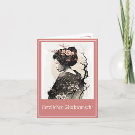 Tarjeta Anmutige japanische Geisha -