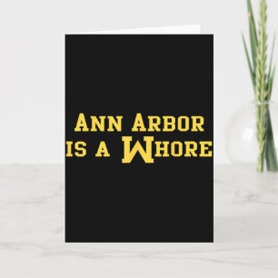 Tarjeta Ann Arbor es un dicho divertido de sarcasmo