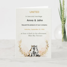 Tarjeta Anna & John – UNIDOS en Amor y Matrimonio 
