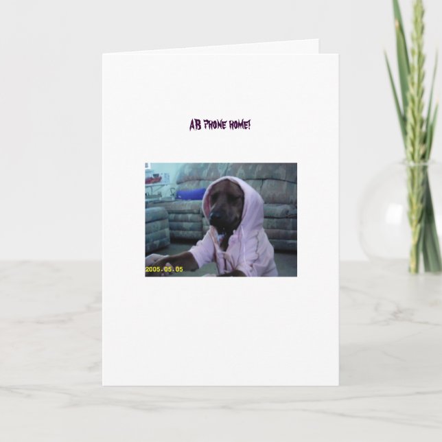 Tarjeta AnnaBelle en su nuevo traje de salto rosa (Anverso)