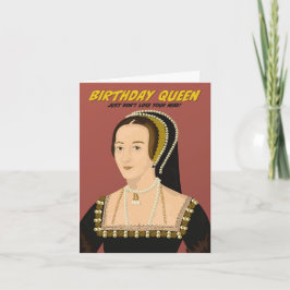 Tarjeta Anne Boleyn Birthday Queen