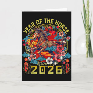 Tarjeta Año 2026 del Caballo