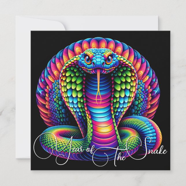 Tarjeta Año chino de la serpiente 2025 (Anverso)