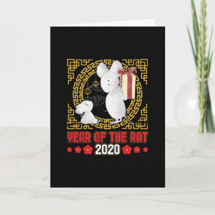 Tarjeta Año Chino del Raton 2020