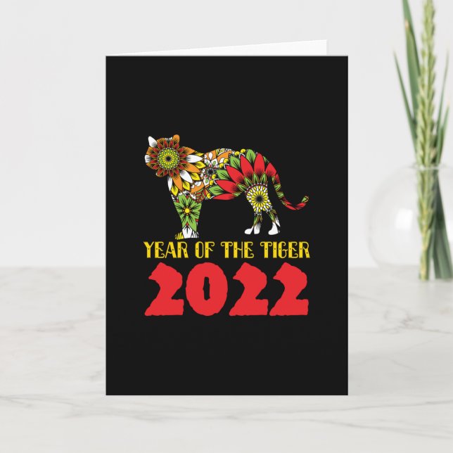 Tarjeta Año chino del tigre 2022 (Anverso)