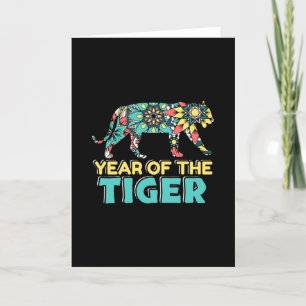 Tarjeta Año chino del tigre - Mandala
