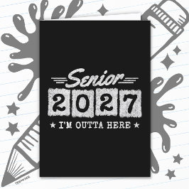Tarjeta Año de graduación Clase de 2027