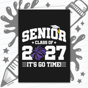 Tarjeta Año de Graduación Hora de Ir Cheer Clase Superior