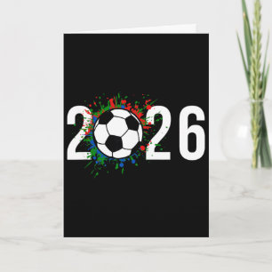 Tarjeta Año de juego de fútbol 2026 Jugadores Entrenadores