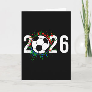 Tarjeta Año de juego de fútbol 2026 Jugadores Entrenadores
