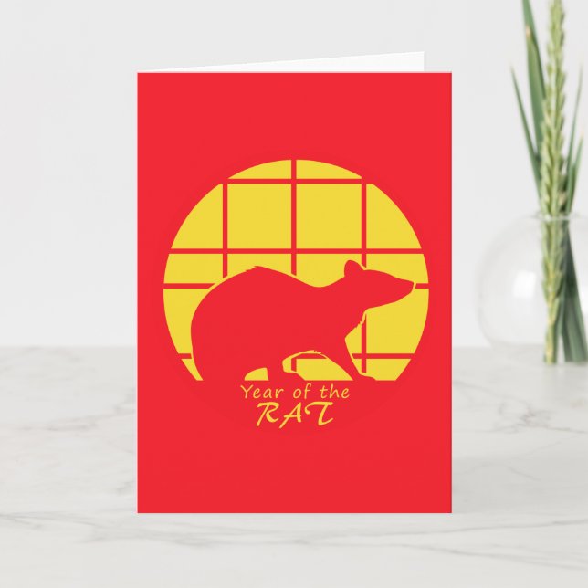 Tarjeta Año de la Rata (Anverso)