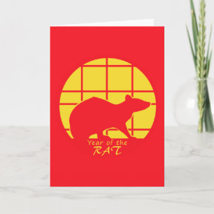 Tarjeta Año de la Rata