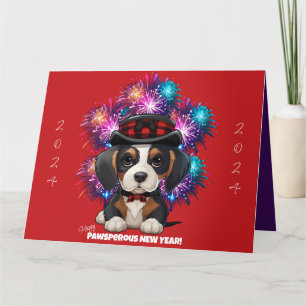Tarjeta Año de Woofs!