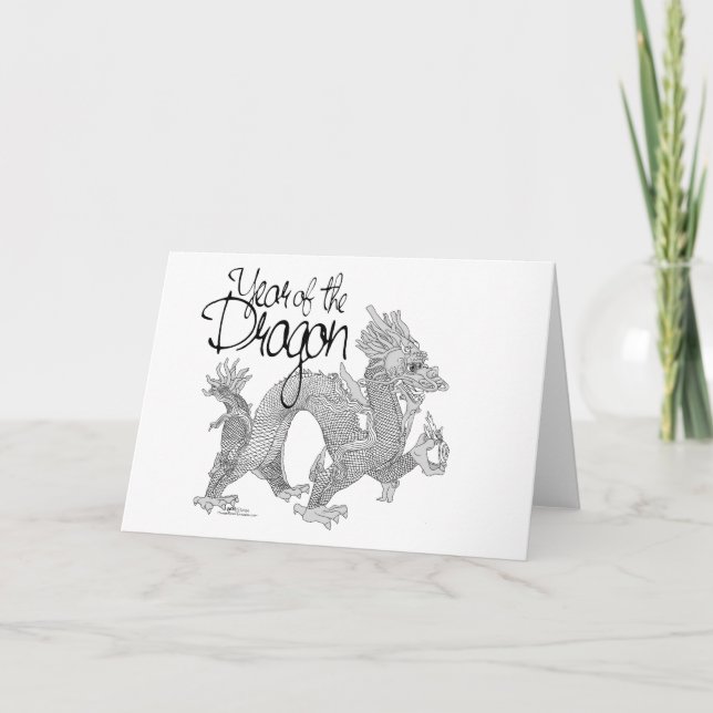 Tarjeta Año del dragón (Anverso)