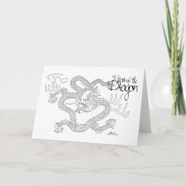 Tarjeta Año del Dragón (Anverso)