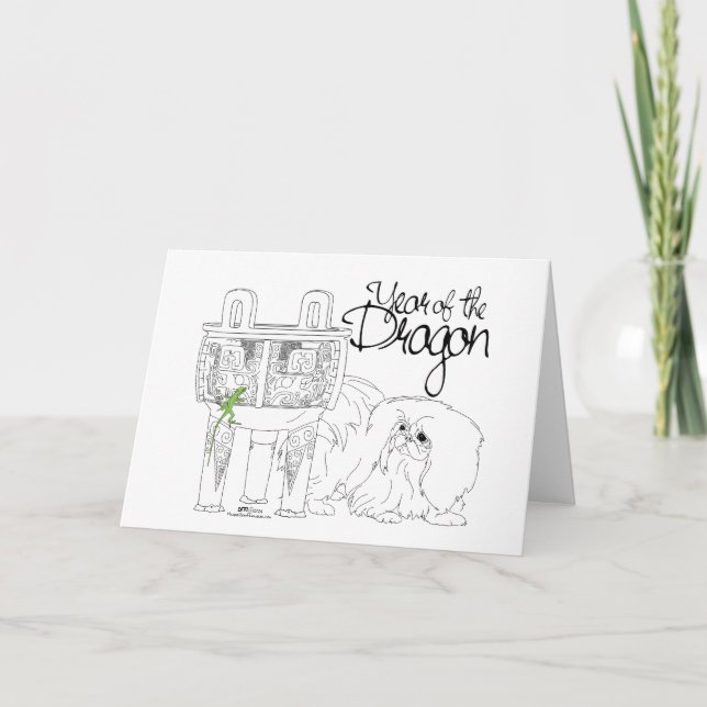 Tarjeta Año del Dragón (Anverso)